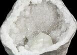 Keokuk Geode with Large Calcite Crystal - Missouri #47108-2